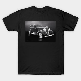 Ford Tudor Sedan 1934 BW T-Shirt